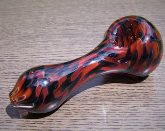 2 Pack Red Twisted Glass Tobacco Spoon Pipes US Seller 2 Pack Red Twisted Glass Tobacco Spoon Pipes US Seller