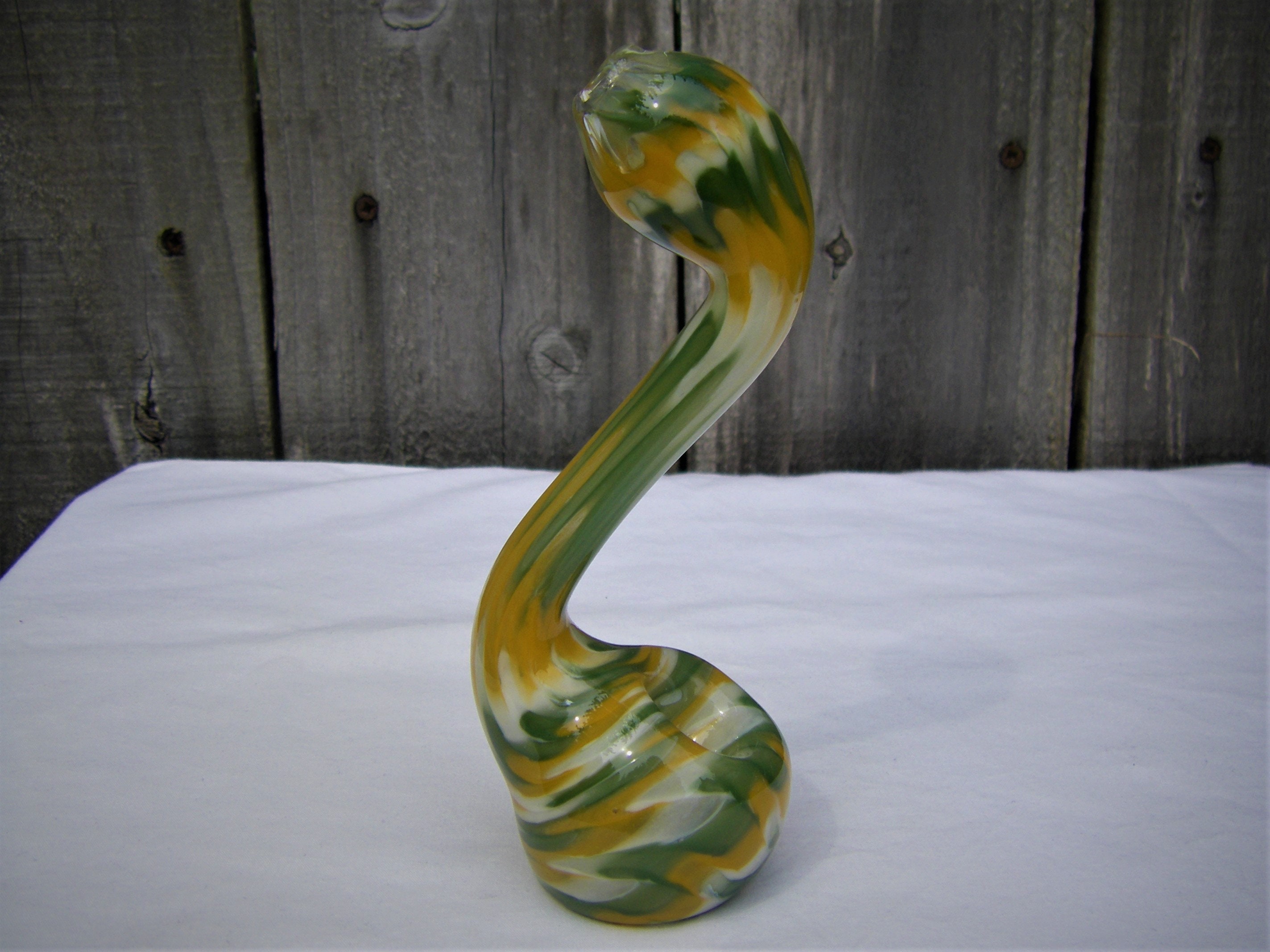 Rainbow Pipe 3 Glass Pipe Unique Chunky Colorful Smoking Bowl 