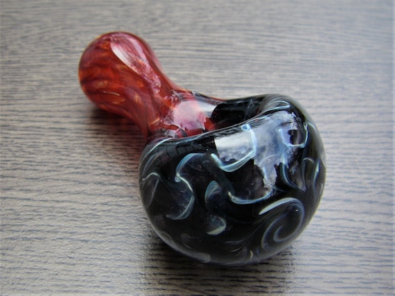 glass bowls for tobacco Glass Pipe Black - Red Chunky Colorful Large Bowl Smoking Bowl