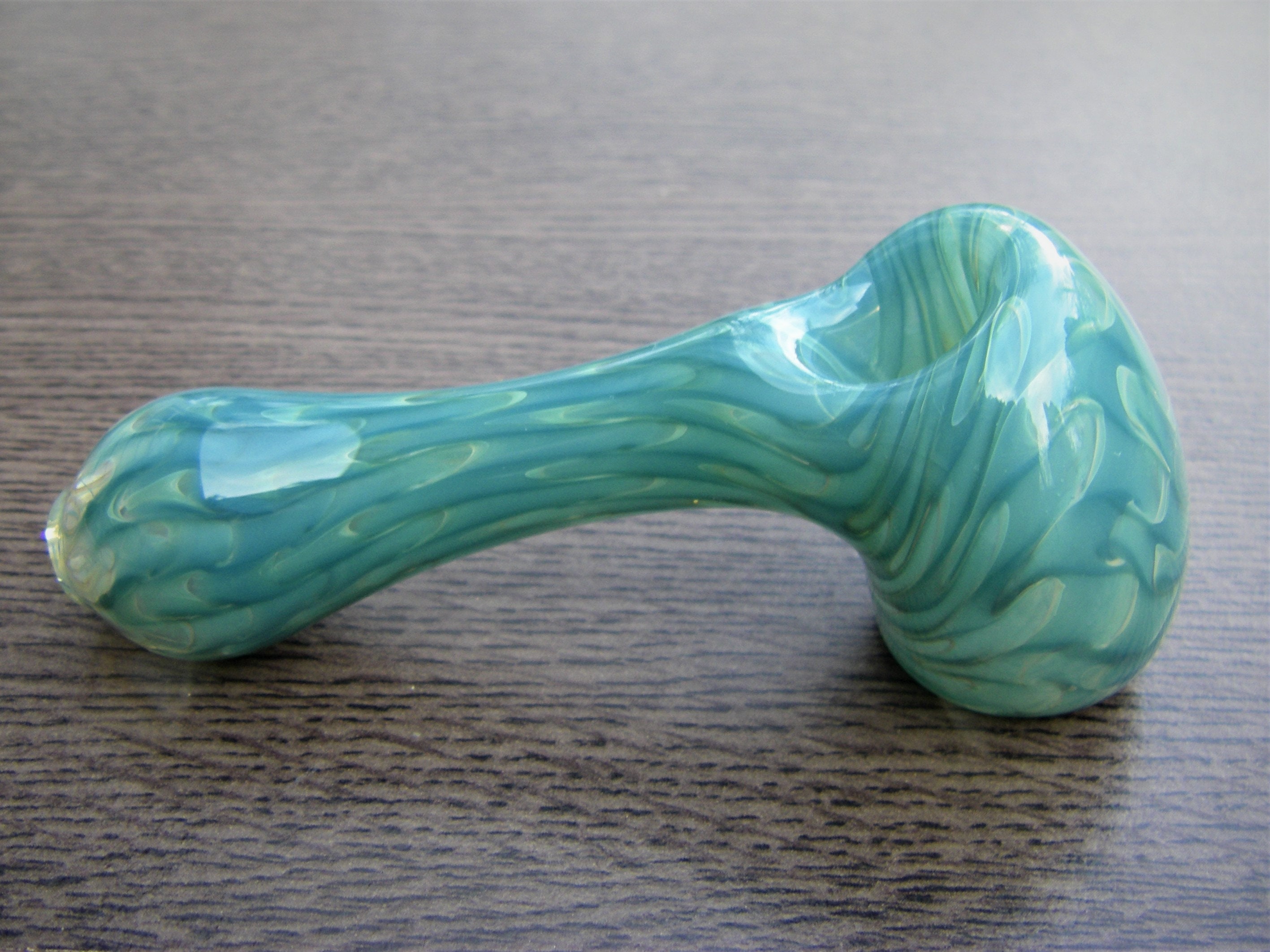 Rainbow Pipe 3 Glass Pipe Unique Chunky Colorful Smoking Bowl 