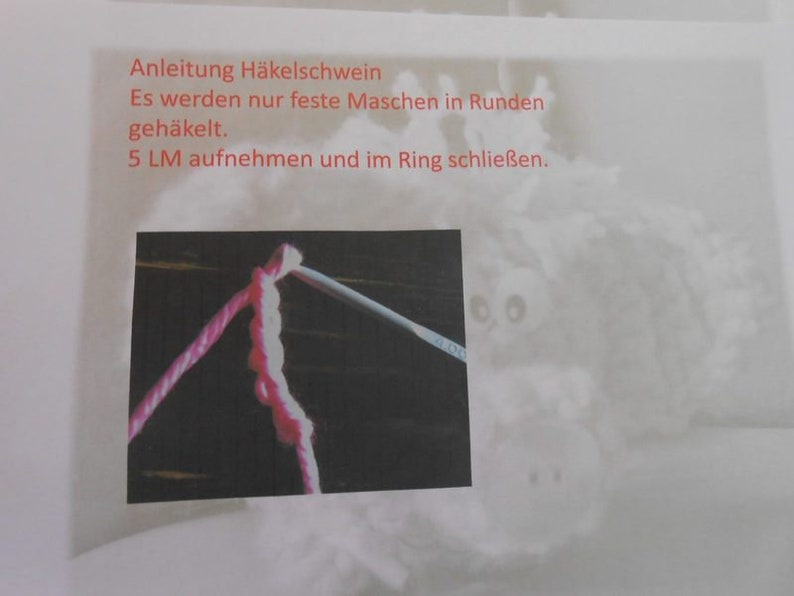 Anleitung Glückshäkelschwein Bild 2