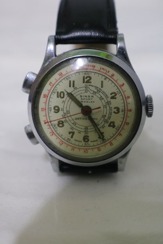 Sinsa Sport Jeweled stopwatch