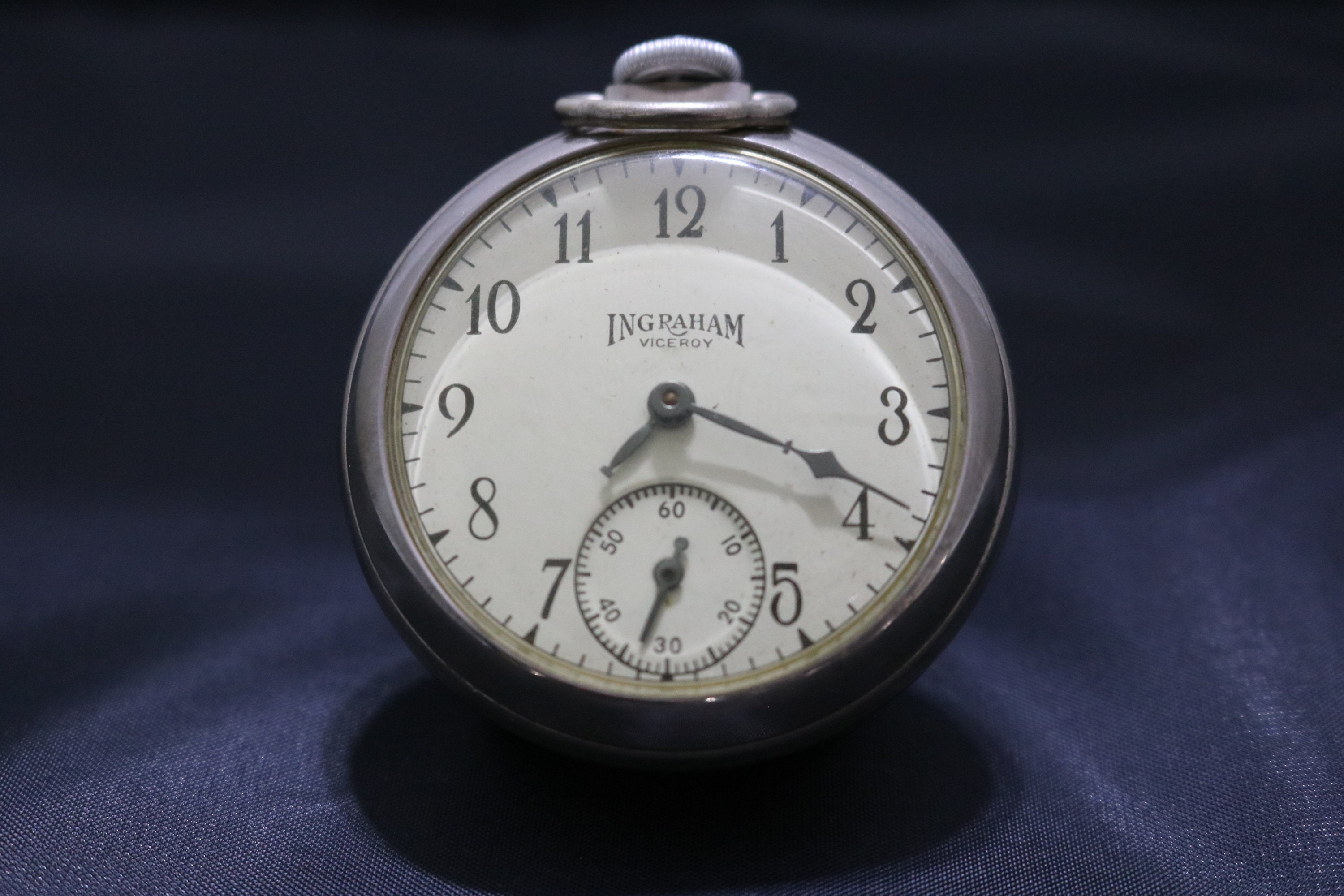 Vintage ingraham viceroy pocket watch Etsy