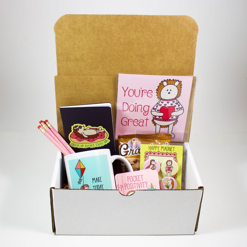 Thinking Of You Gift Care Package For Her Mug Gift Box Etsy