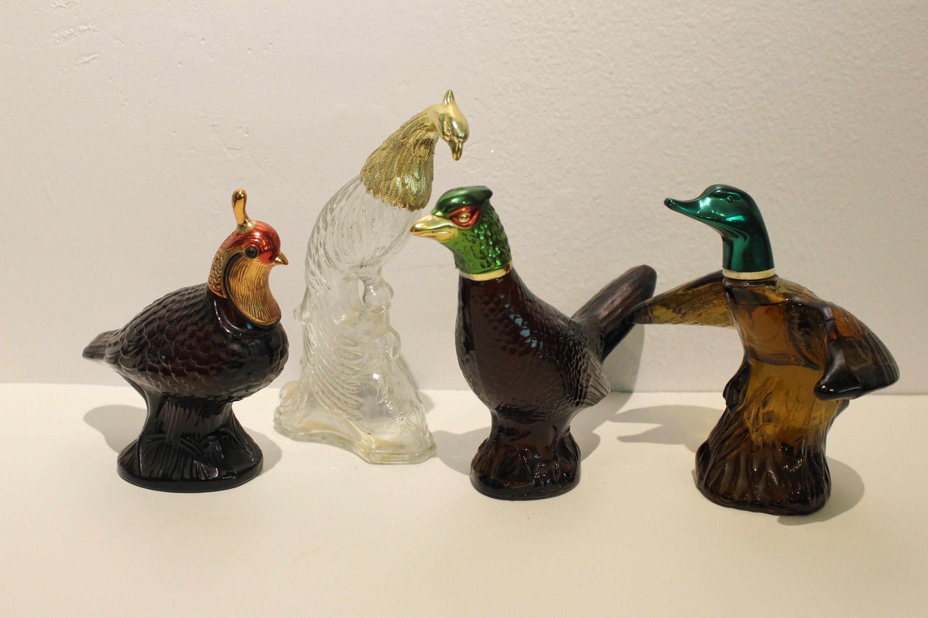 Avon Figural Cologne Collection Birds Quail Mallard Etsy