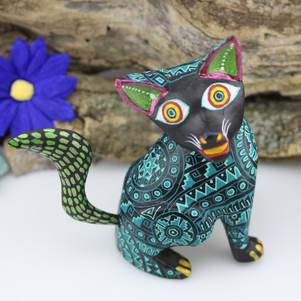 Fox  "Alebrije" Hand Carved and Painted by Josefina & Oscar Carrillo