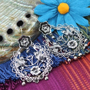 Handmade Filigree Earrings by Award Winning Artist Carlos Ortega