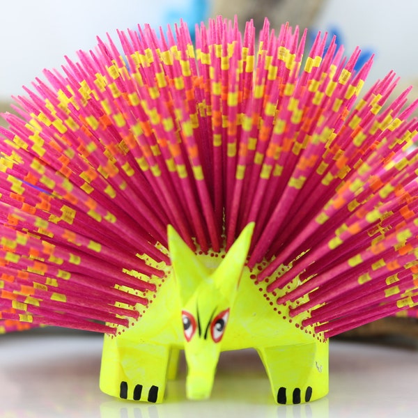 Porcupine "Alebrije" Hand Carved and Painted by Josefina & Oscar Carrillo