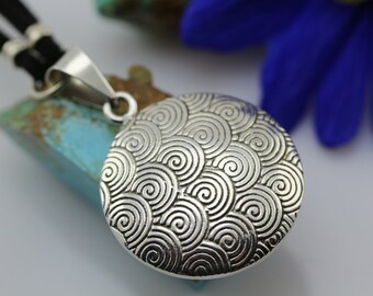 Contemporary Handmade Pendant in Sterling Silver