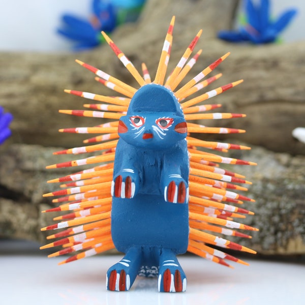 Porcupine "Alebrije" Hand Carved and Painted by Josefina & Oscar Carrillo