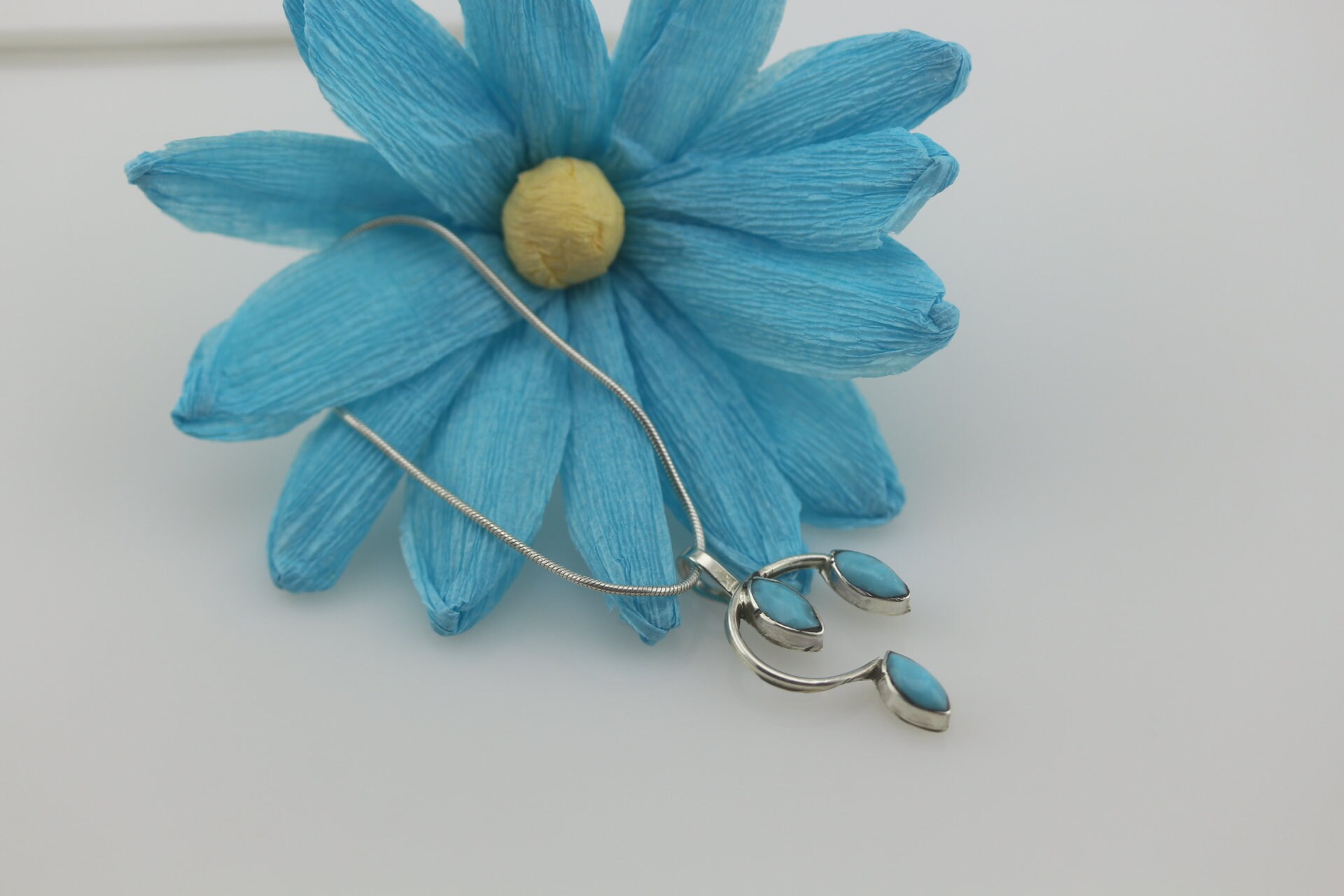 Handmade Turquoise Native American Zuni Pendant by Zuni