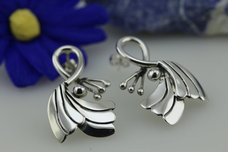 Handmade Contemporary shops Earrings in Sterling Silver