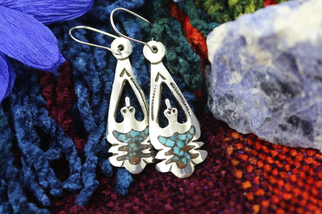 Native American Earrings Handmade by Navajo Artist Jolene Yazzie