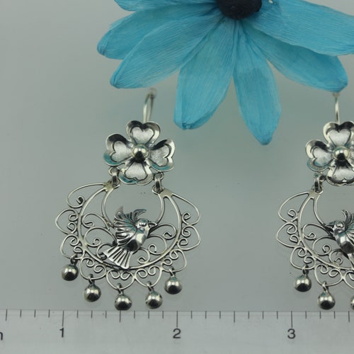 Handmade Birds & Filigree Earrings by shops Award Winning Artist Carlos Ortega