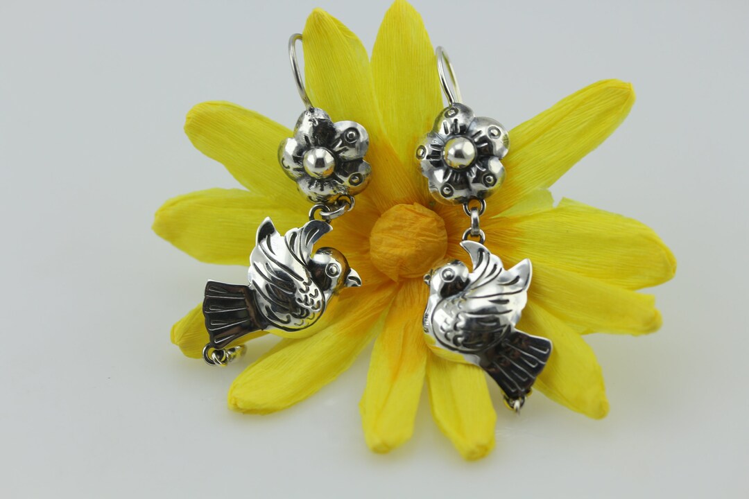 Lovely Handmade Birds Earrings by Award Winning Artist Carlos Etsy