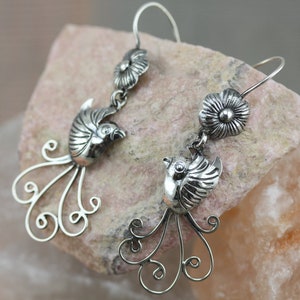 Handmade Bird Filigree Earrings by Award Winning Artist Carlos Ortega