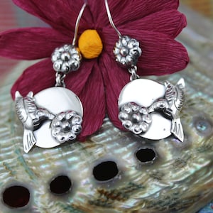 Handmade Filigree Bird Earrings by Award Winning Artist Carlos Ortega