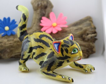 Cheetah "Alebrije" Hand Carved and Painted by Josefina & Oscar Carrillo