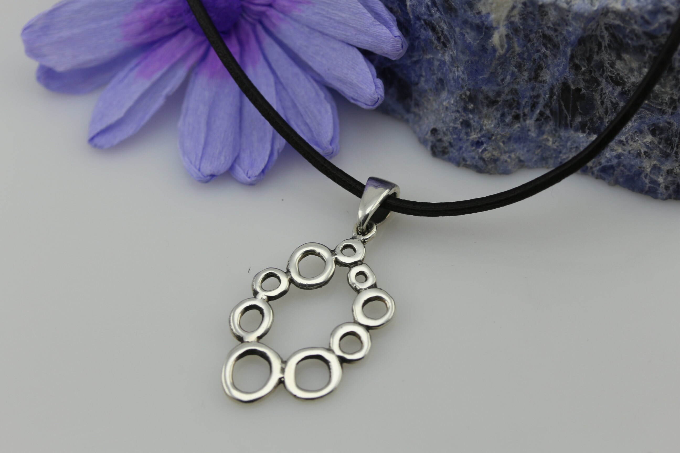 Contemporary Handmade Pendant in Sterling Silver Etsy