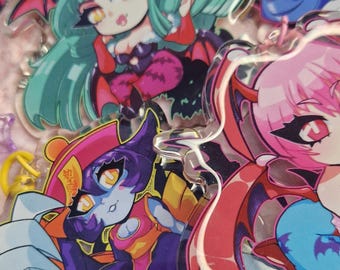 Darkstalkers Anhänger - Kampfspiel | Grauen | Monster | Sukkubus | FG | Schlüsselanhänger | Anhänger |