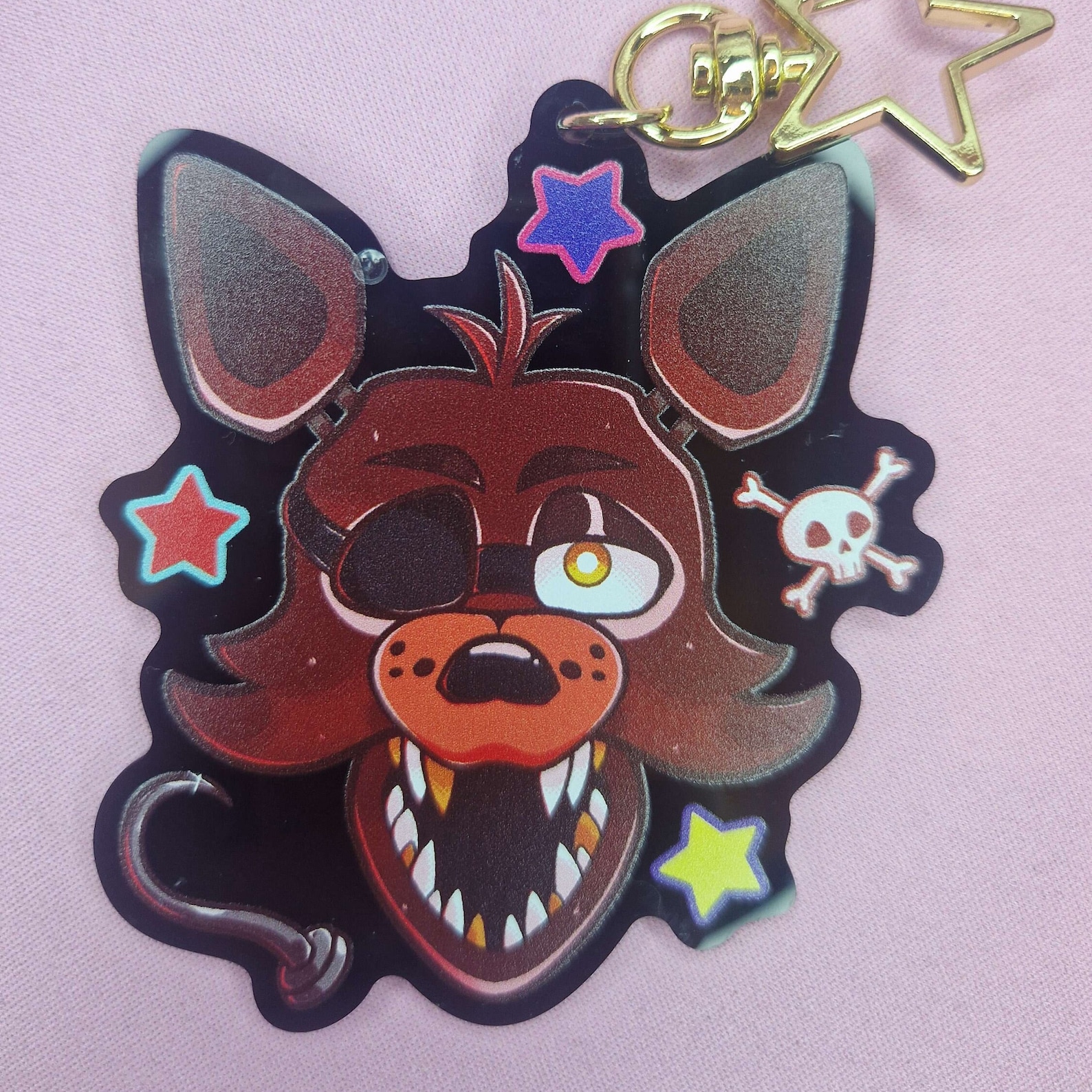 Naf Keychain Five Nights at Freddy's - Foxy | Funtime Foxy | Furry | Keyring | Charm ...