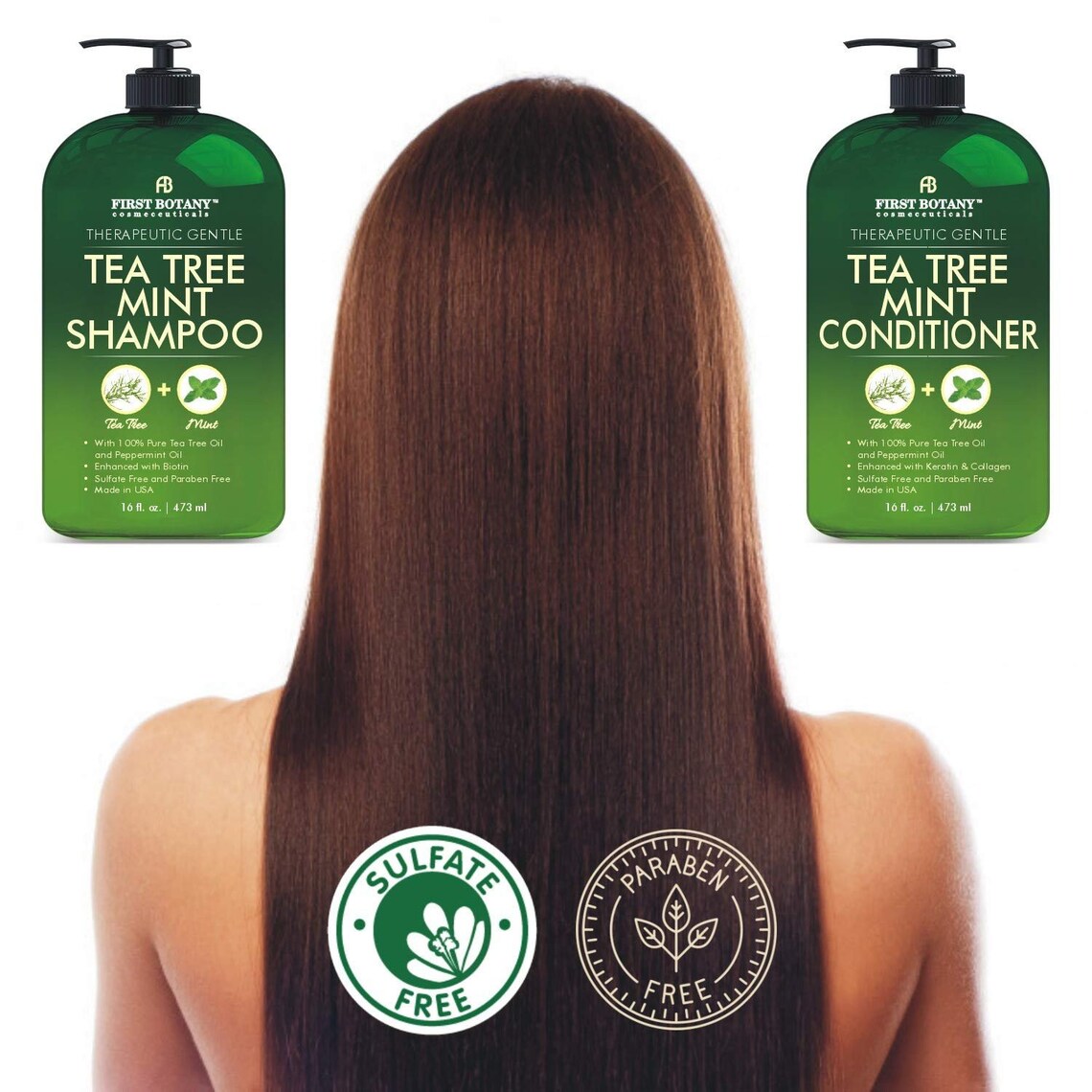 Tea Tree Mint Shampoo and Conditioner This set contains Pure Etsy