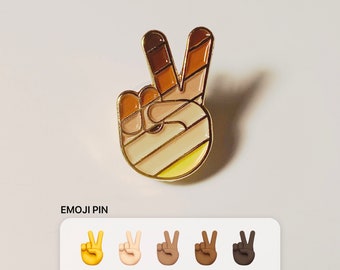 Diversity Peace Sign Pin - Inclusion Enamel Pin - Unity Gift - Equality Pin