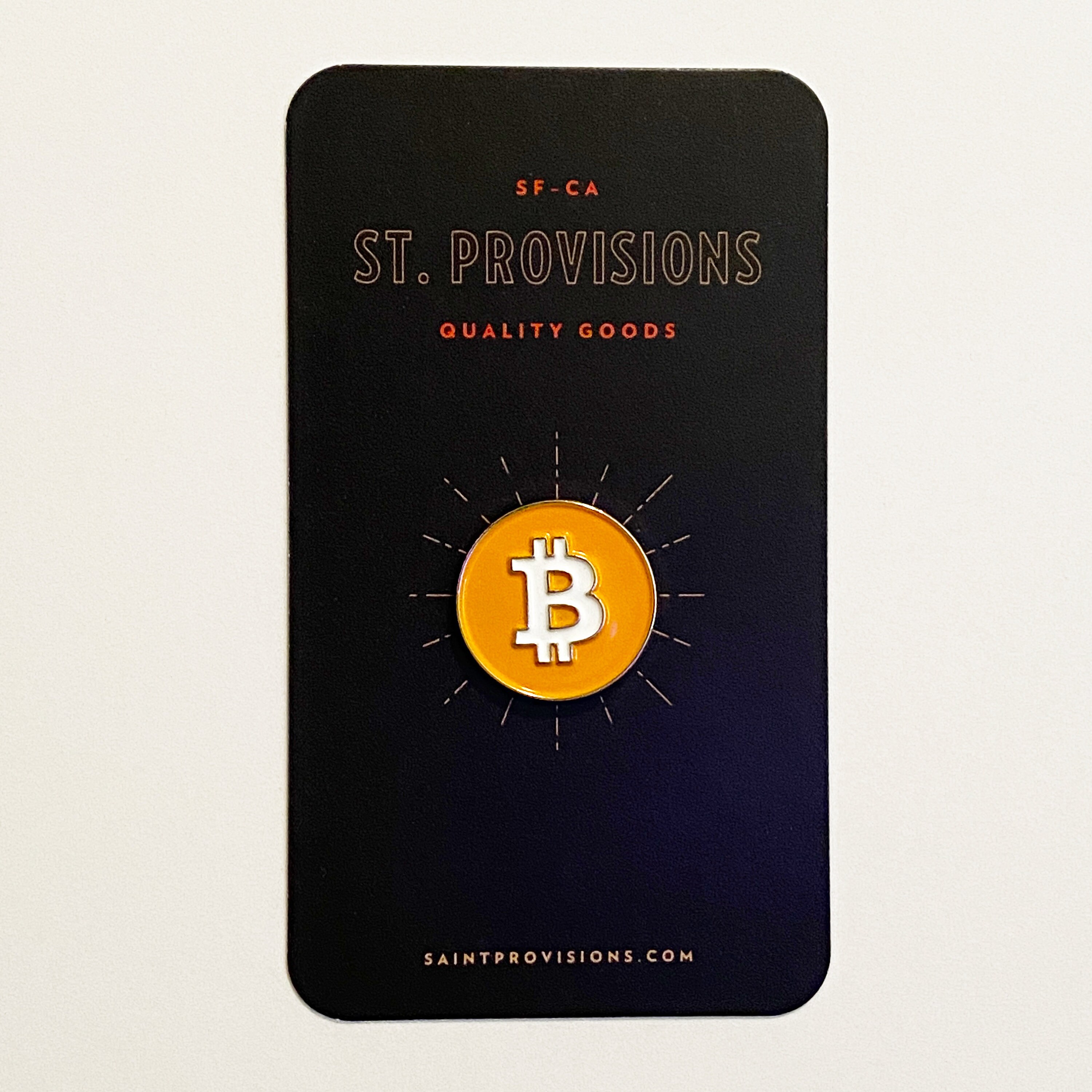 BTC - Bitcoin - Crypto Soft Enamel Pin.