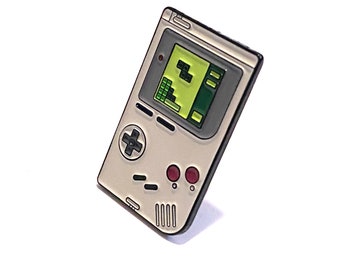 Game Boy Retro Video Games Logo Pin— Classic Nintendo Gameboy 90s gaming  soft enamel pin