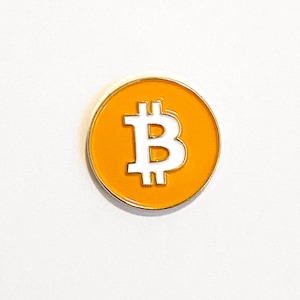 BTC - Bitcoin - Crypto soft enamel pin.