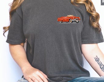 Comfort Colors Vintage Car Shirt, Retro Auto Tee, Classic Vehicle Graphic, Casual Everyday Style