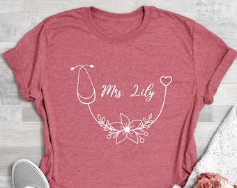Personalized Nurse Name Shirt, Custom Nurse Gift Shirt, Nurse Week Gift Shirt, Nurse Appreciation Gift Shirt, Nurse Gift Tee, Nursing Shirt