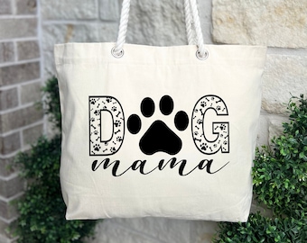 Dog Mama Tote Bag, Gift For Dog Mama, Dog Mom Tote Bag, Dog Owner Tote Bag, Animal Lover Gift Bag, Dog Lover Bag, Dog Owner Gift
