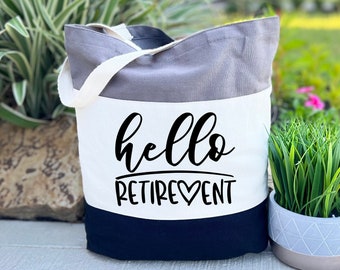 Hello Retirement Bag, Happy Retirement Bag, Retirement Gift Bag, Gift For Retirement, Retired Gift İdeas, Hello Retirement Party Gift Bag