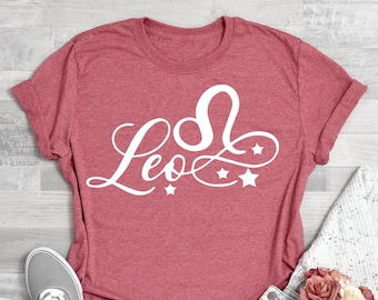 Leo Shirt, Leo Zodiac, Leo Gift, Leo Astrology, Zodiac Gifts, Zodiac Leo, Gift for Leo, Leo Birthday Tee, Leo Women, Leo Girl, Leo Sign