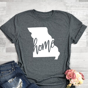 Missouri State Shirts, Missouri State Map Shirt, Missouri Travel Gifts, Missouri Clothing, Missouri Home Sweatshirt, Missouri Apparel