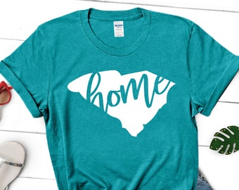 South Carolina Shirt, South Carolina State T-Shirt, South Carolina Home  Shirt, South Carolina Apparel, State Shirt, South Carolina T-shirts