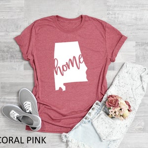 Alabama Home Shirt , Unisex Fit Tee , State Pride ,Alabama State T-shirt , Graphic Tee ,Sweet Home Alabama ,Alabama State Shirt Gift image 4