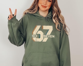 Six Seven Hoodie Sweatshirt, Madison 6 7 Shirt, Funny Number Meme Shirt, Viral TikTok Saying Shirt, 67 Number Gen Z Shirts, Gen Z Gifts