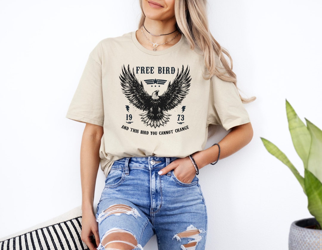 Free Bird Shirt 1973 Free Bird Gift Shirt Eagle Shirt Thunderbird