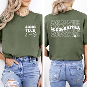 Custom Sonographer Shirt,Ultrasound Tech Work Tshirt,Sono Tech Gifts,Sonography Gift,Ultrasound Technologist Tees,Sonography Graduation Gift