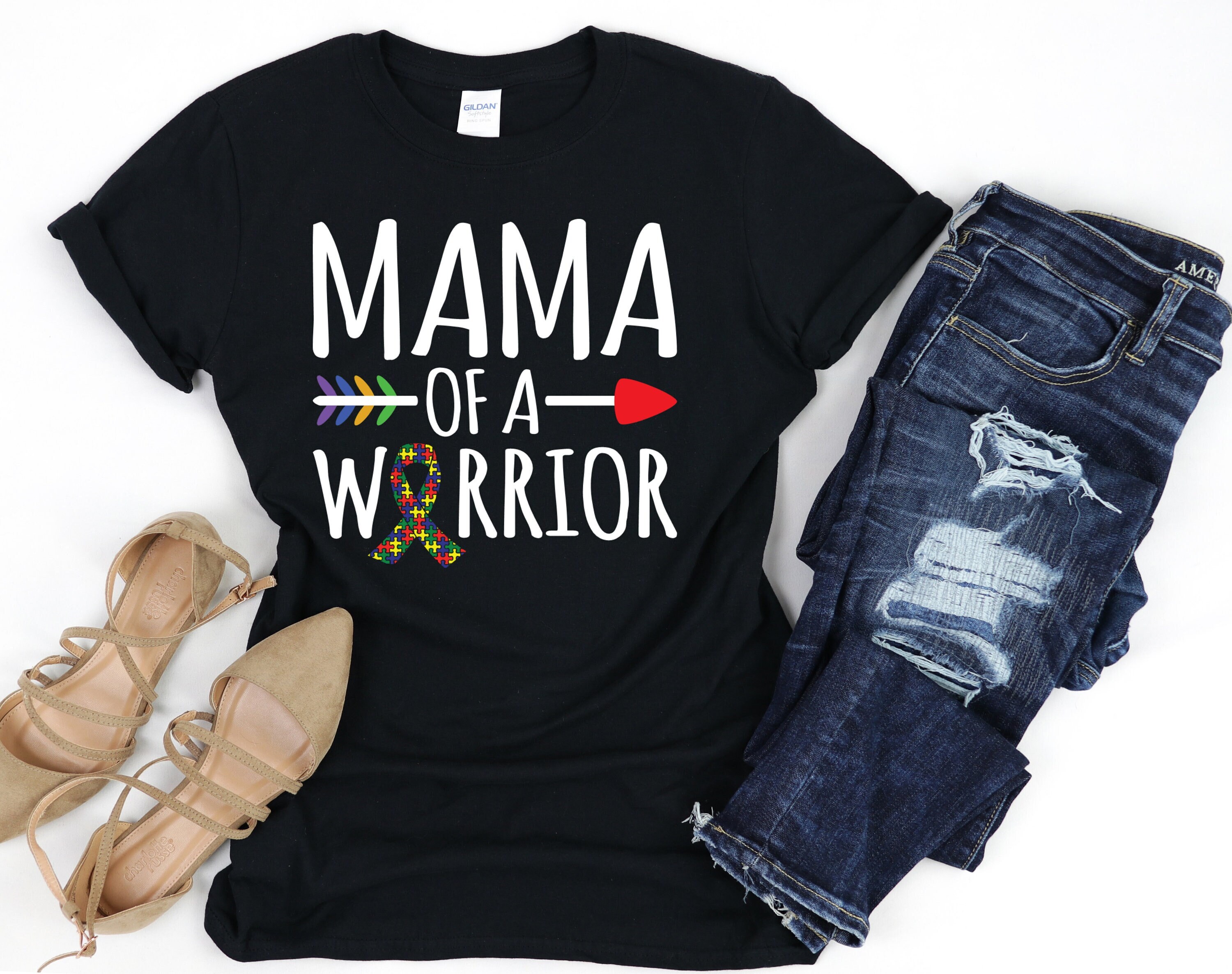 Mama Of A Warrior Autism Mom Shirt, Autism Awareness Shirt, Autism Mom T-Shirt, Special Kid Mom Tee, Autism Acceptance, Autism Mom Gift