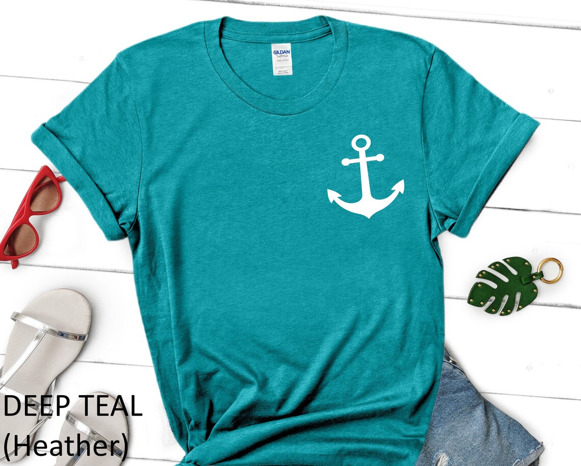 Anchor Shirt Anchor TShirt Summer Shirt Beach Tee Anchor Etsy