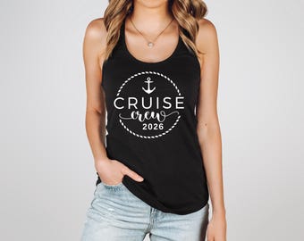 Cruise Crew 2026 Tank Top, Matching Cruise Outfit, Group Vacation Wear, Family Travel Gift