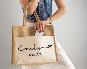 Custom Cruise Tote Bag, Cruise Squad 2026 Tote Bag, Cruise Squad Bag, Custom Cruise Squad Bag for 2026 Season, Custom Family Cruise Tote Bag