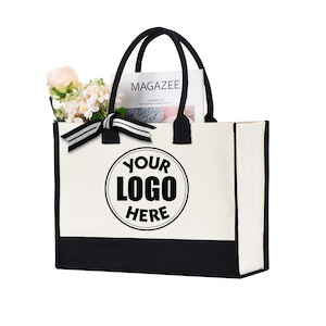 Custom Logo Tote Bag, Custom Design Bag, Custom Tote Bag With Logo, Gift for Friend,Customized Tote Bag with Text,Your Design Here Tote Bag