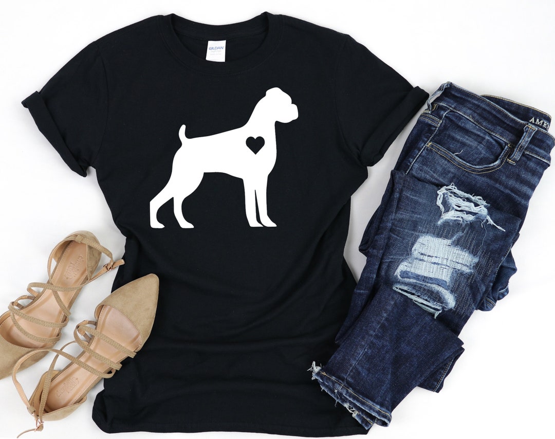 Boxer Shirt for Women Shirt Boxer Dog Mom Shirt for Dog Etsy