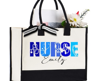 Nurse Tote Bag, Personalized Nurse Tote Bag, Custom Nurse Tote Bag, Nurse Assistant Tote Bag, Nurse Graduation Gift, Personalized Nurse Gift