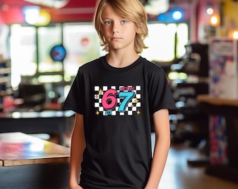 Six Seven Trending Meme Shirt, Funny 67 Shirt, Six Seven Shirt, Funny Number Meme Tshirt, Six Seven T-Shirt,67 Meme Shirt,Viral Number Shirt