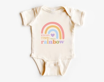 Rainbow Baby Bodysuit, Cute Hope Rainbow Bodysuit, Baby Shower Gift, Newborn Baby Gift, After Every Storm Comes a Rainbow Baby Onesie